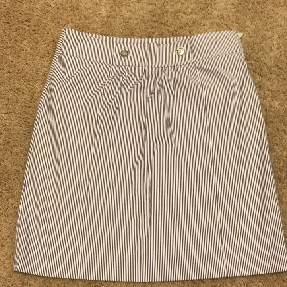 Blue and white Brooks Brothers skirt